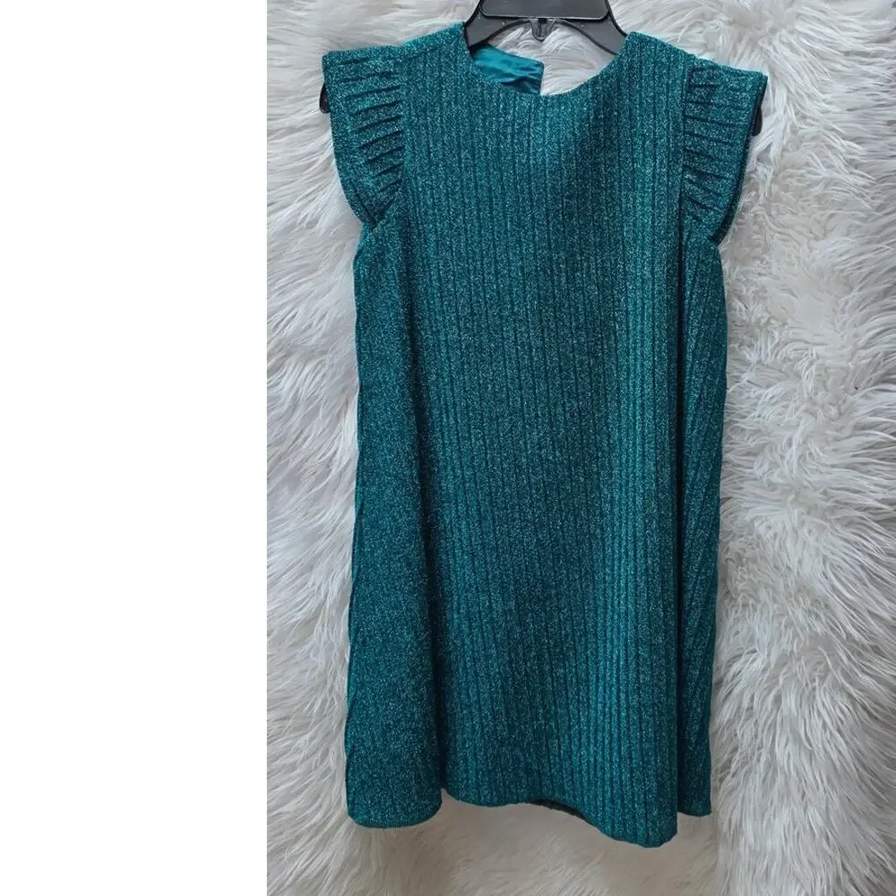 BCBG GIRLS Big Girls Glitter Sleeveless Dress Size 8